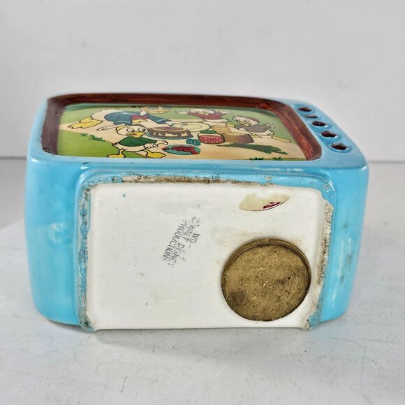 Vintage Disney Ceramic TV Bank Donald Duck & Nephews Dan Brechner 1960s Retro - Picture 6 of 10